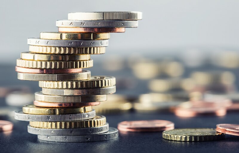 Stack of Euro Coins