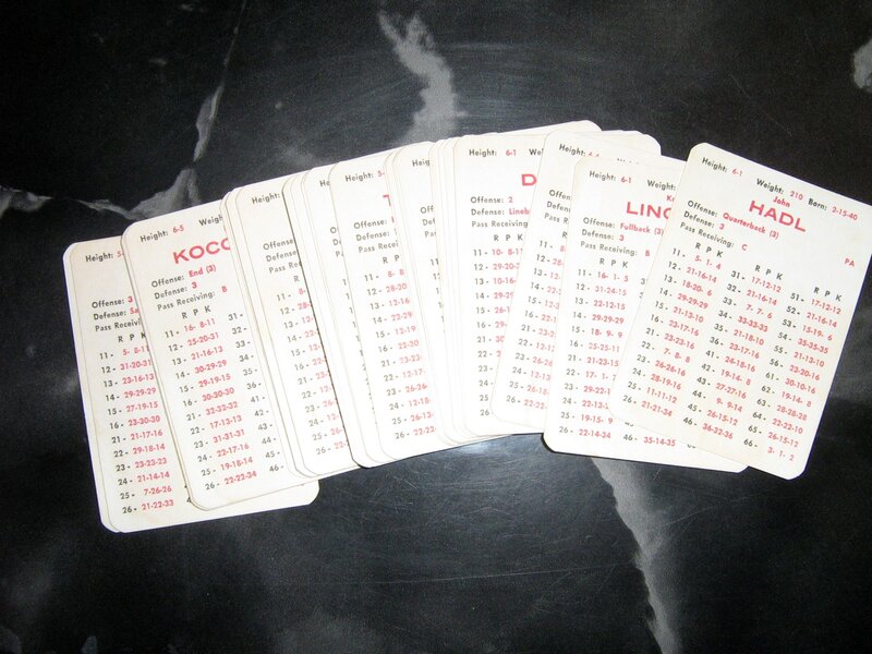 Stack of Football Cards