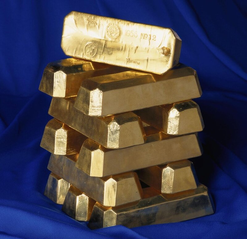stack of gold bars