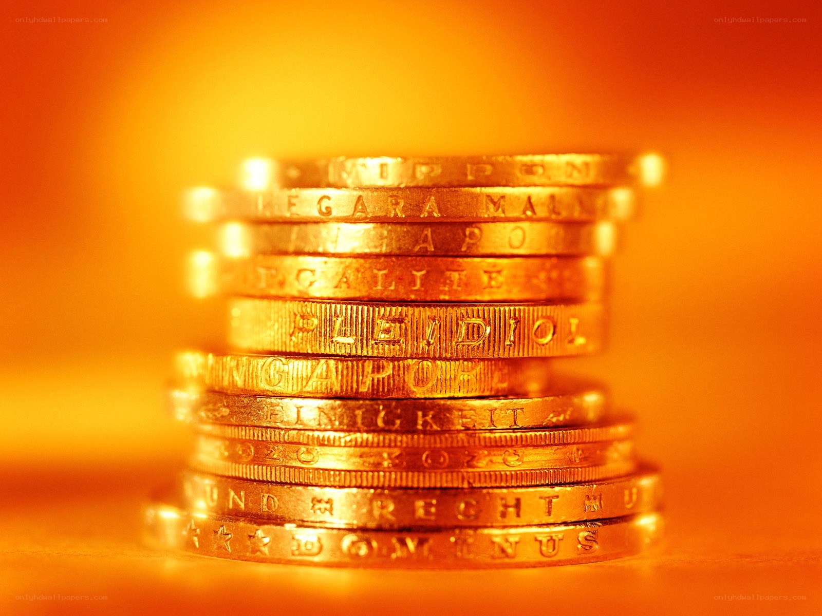 stack of gold coins