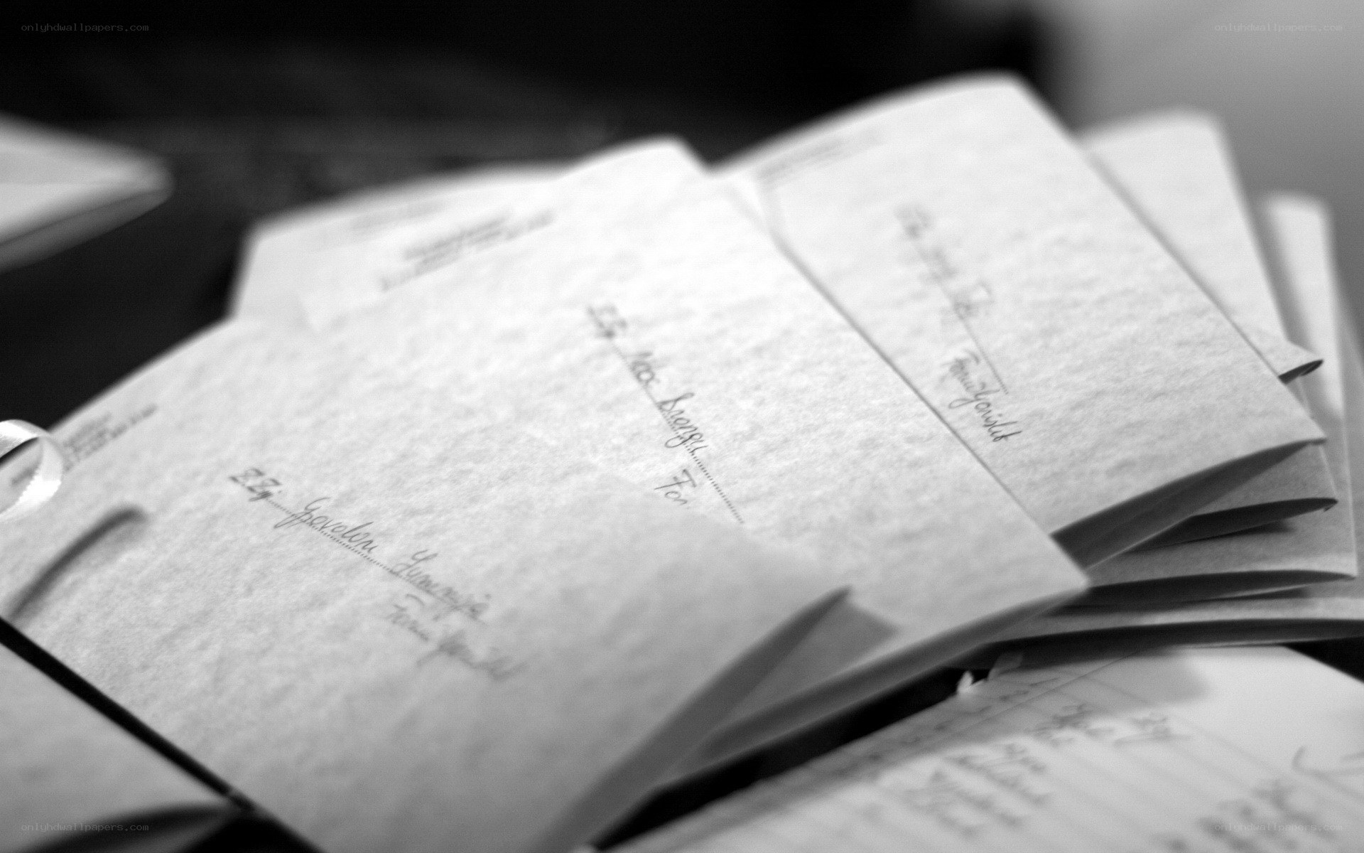stack of handwritten letters