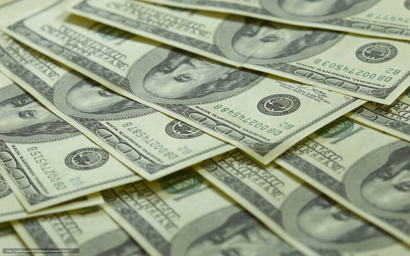 Stack of Hundred-dollar Bills — Green, Neutral, Photograph, Money, Currency
