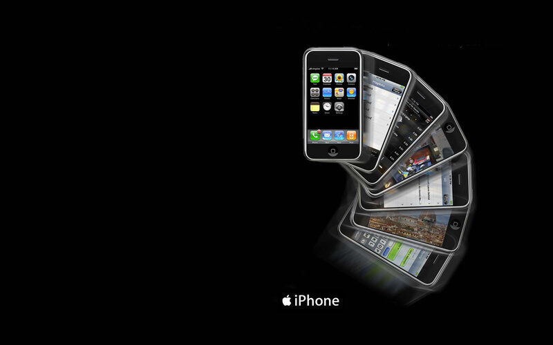 Stack of IPhones — Black