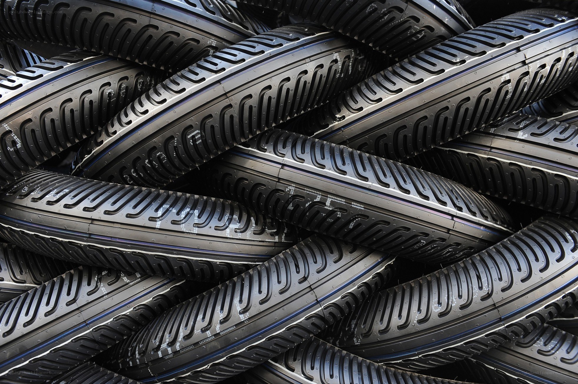 stack of new tires