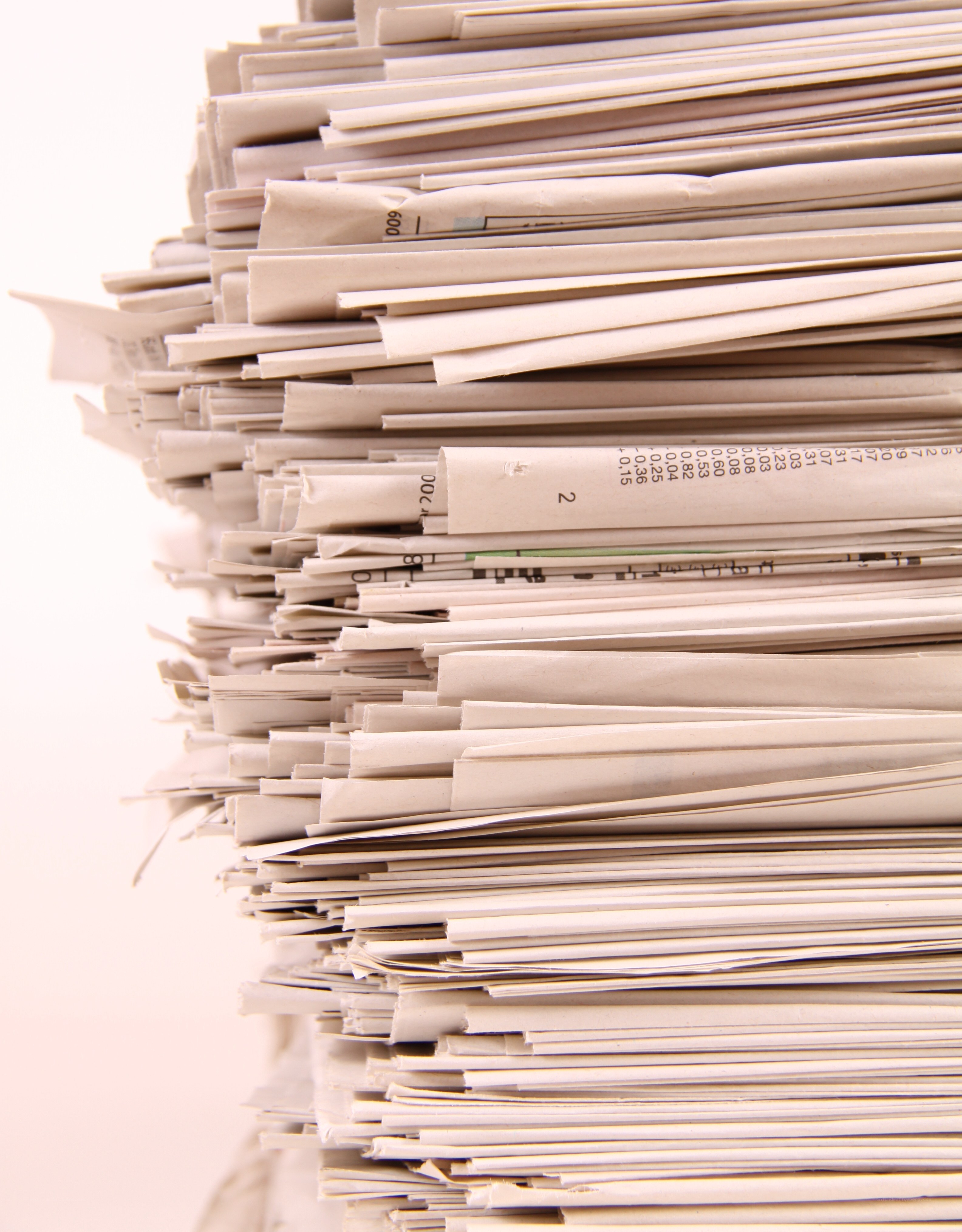 stack of newspapers