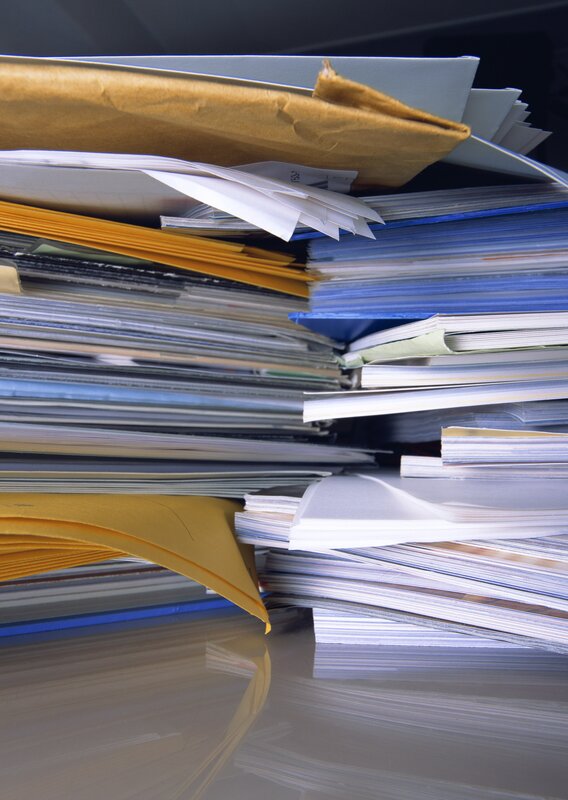 stack of office documents