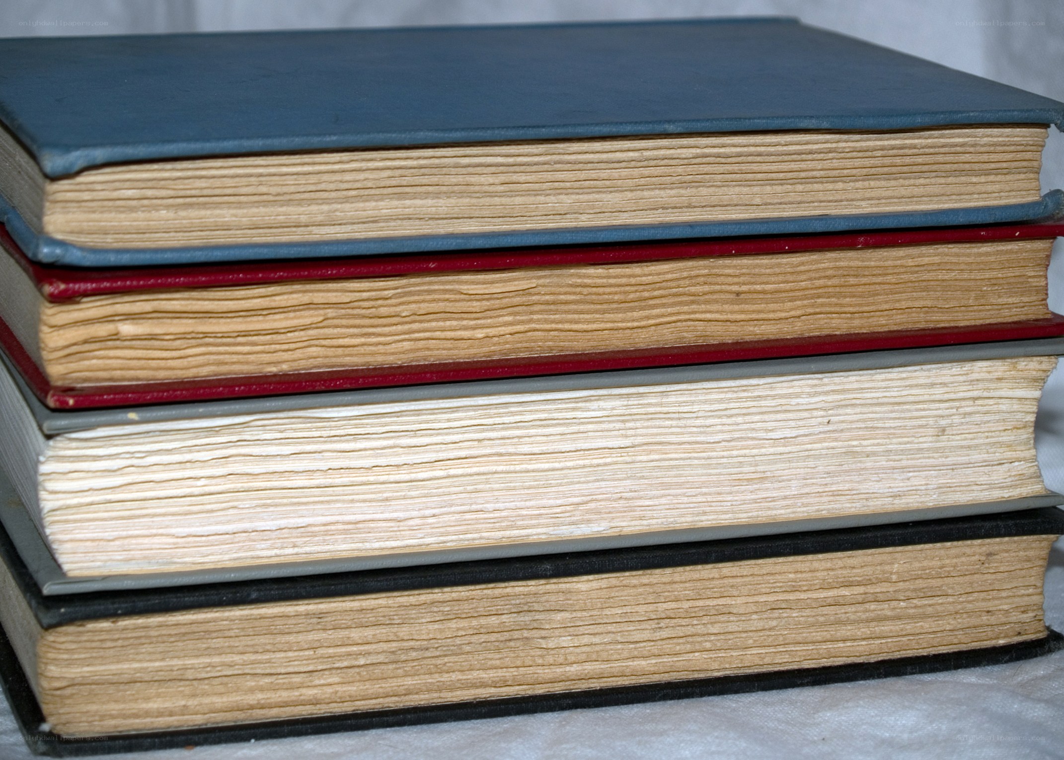 stack of old books