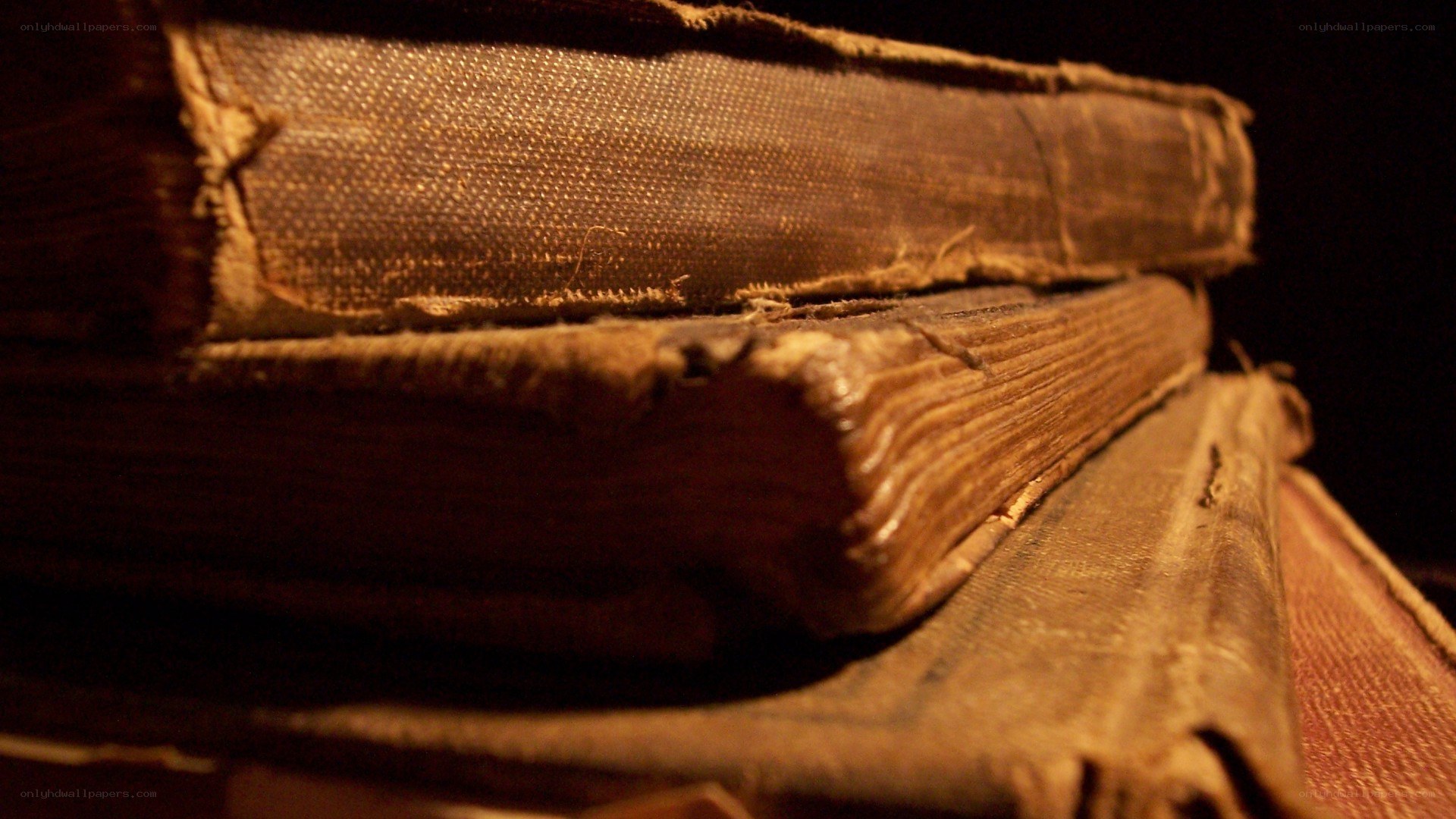 stack of old books