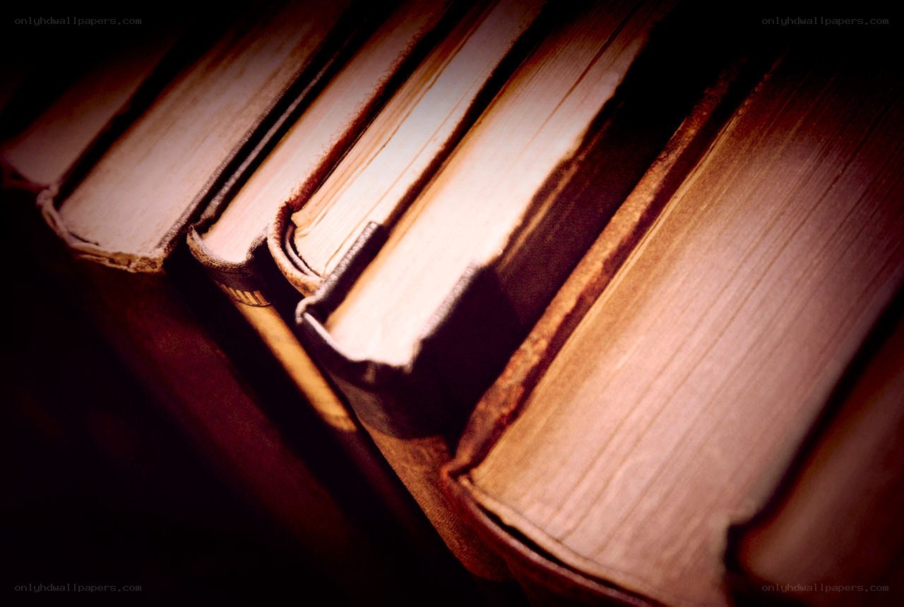 stack of old books