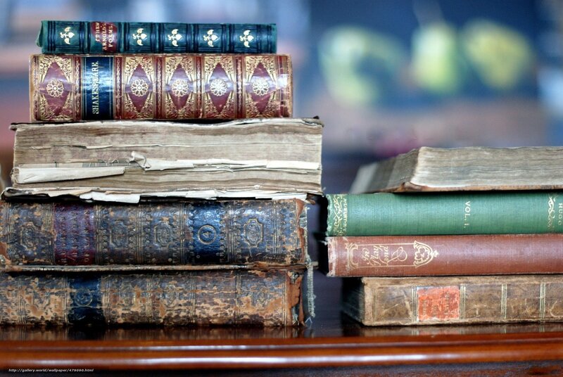 Stack of Old Books — Brown, Calm, Photograph, Table
