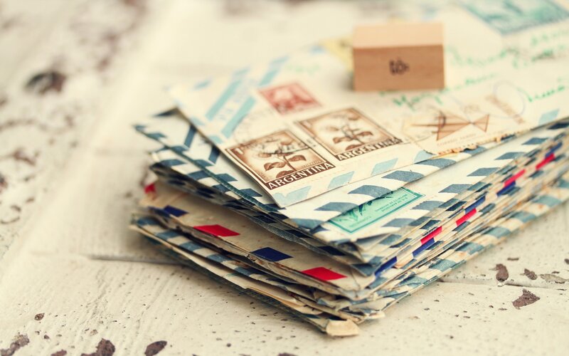 Stack of Old Envelopes