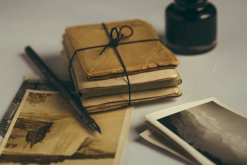 Stack of Old Letters — Brown