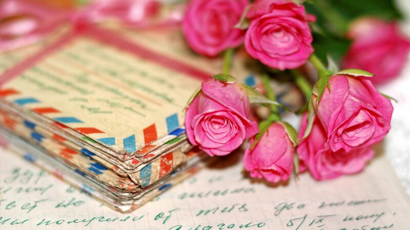 Stack of Old Letters — Pink
