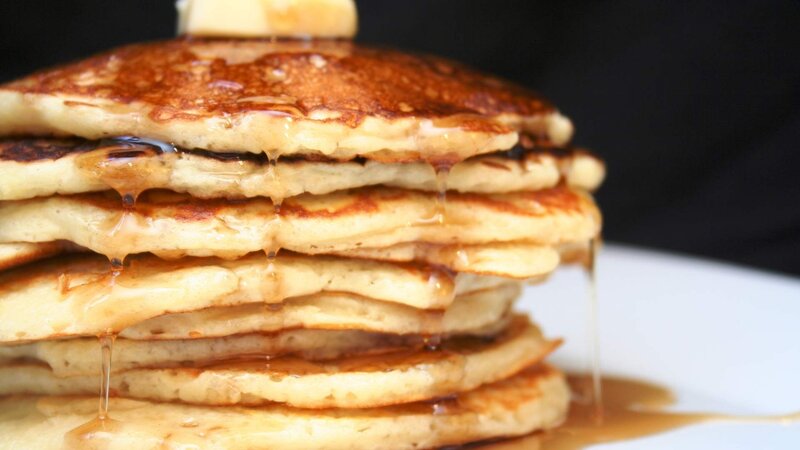 Stack of Pancakes — Brown, Appetizing, Photograph, Syrup