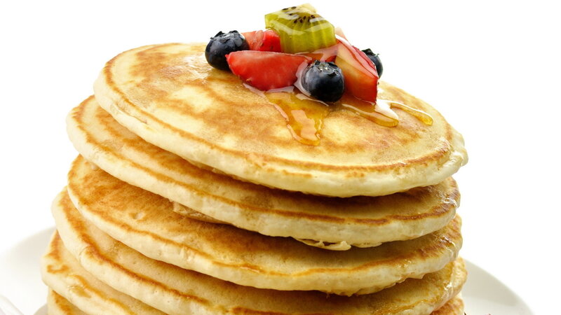 Stack of Pancakes — White, Appetizing, Morning