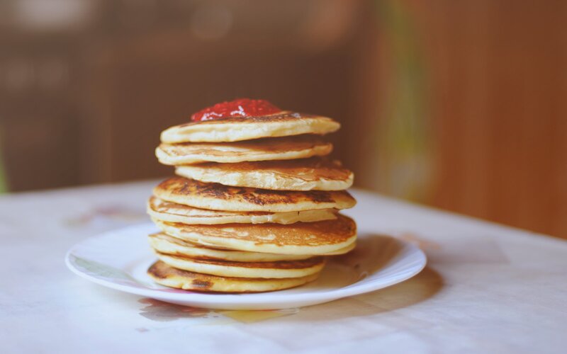 Stack of Pancakes — White, Calm, Morning