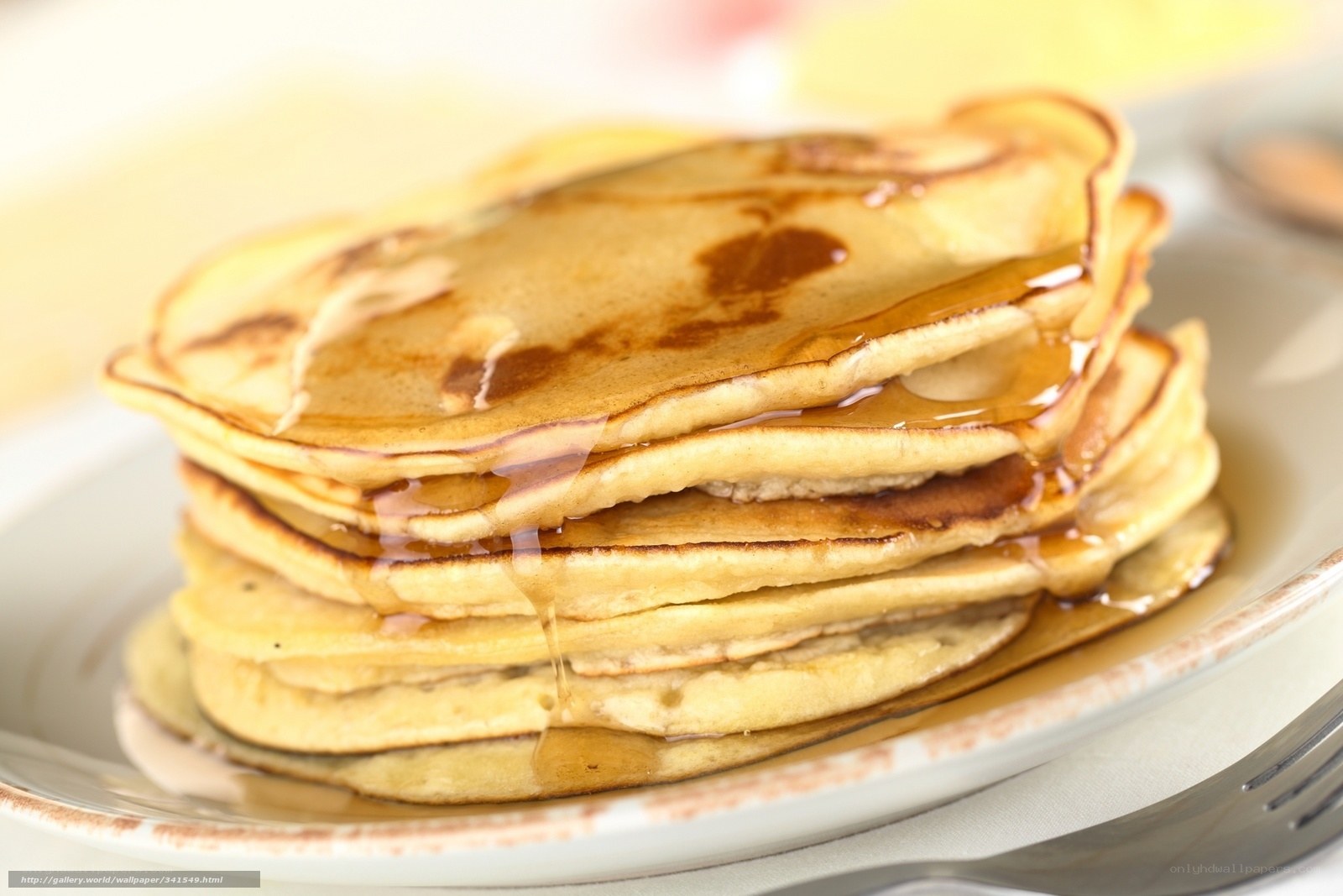 stack of pancakes with syrup