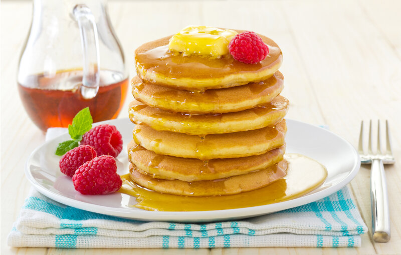 Stack of Pancakes — Yellow, Appetizing, Morning, Photograph