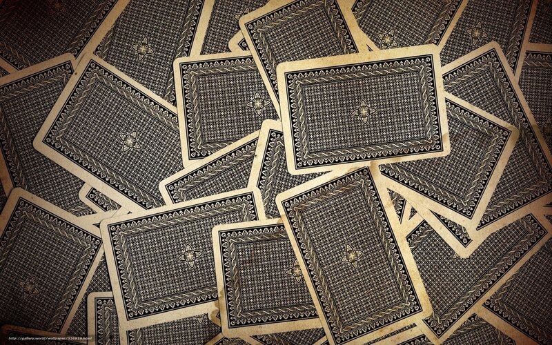 Stack of Playing Cards — Black, Neutral