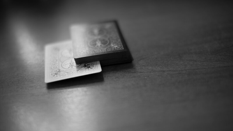 Stack of Playing Cards — Black