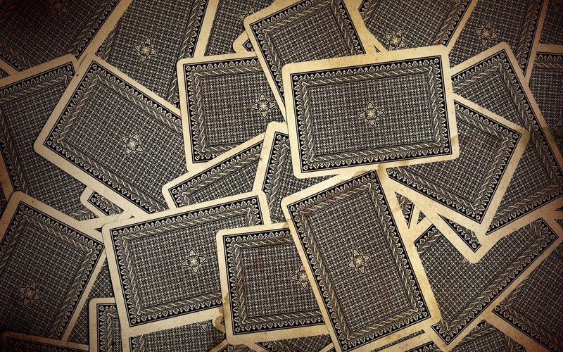 stack of playing cards