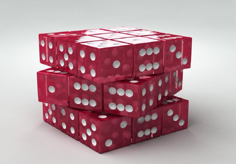 Stack of Red Dice