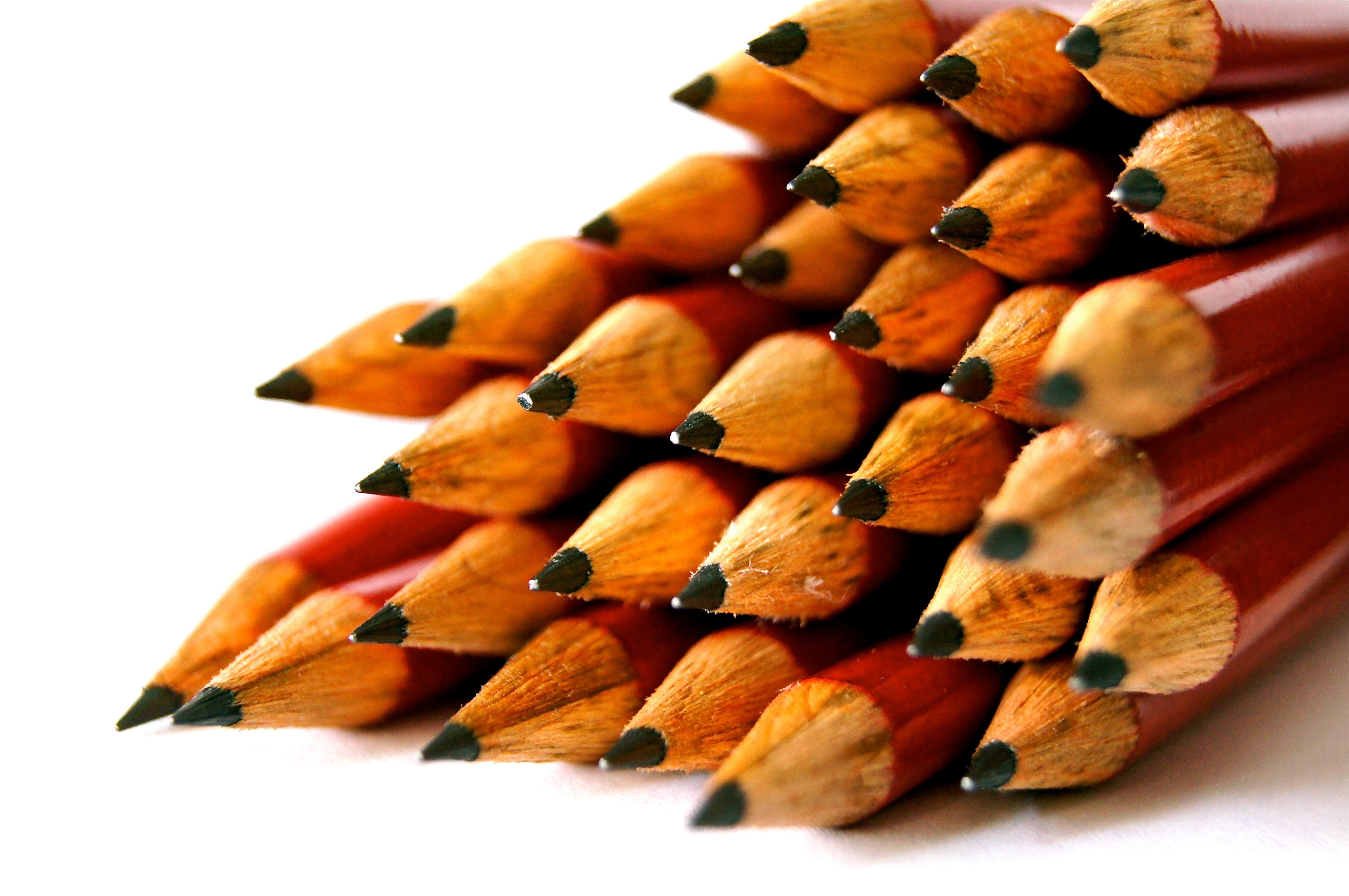stack of sharpened pencils