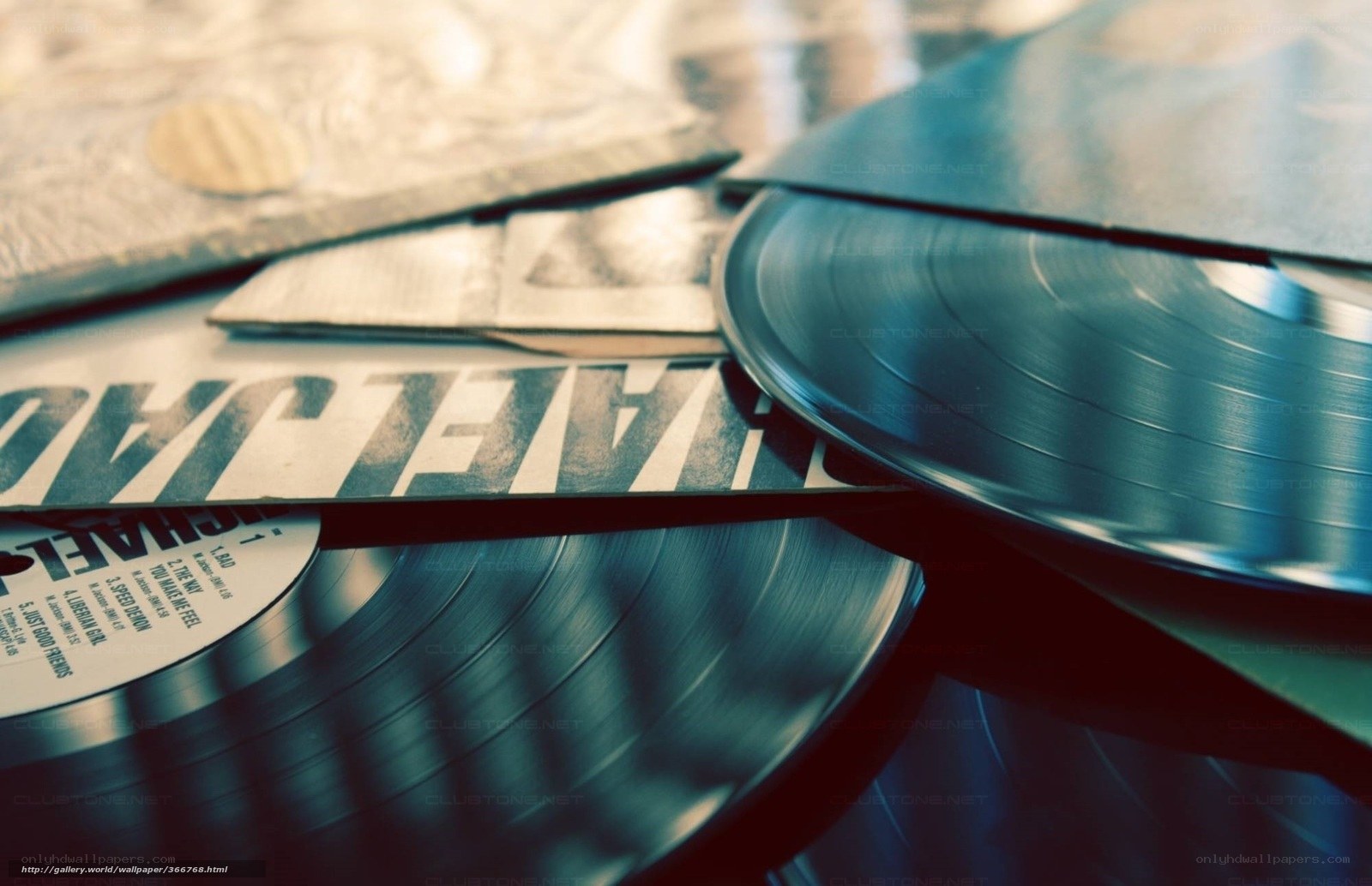 stack of vinyl records