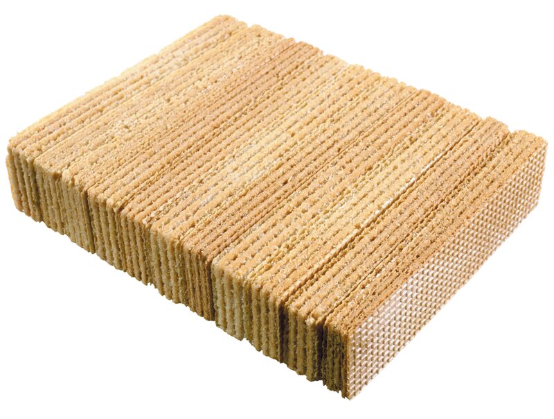 stack of wafer cookies