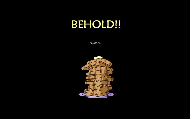 Stack of Waffles — Black, Dramatic, Comic