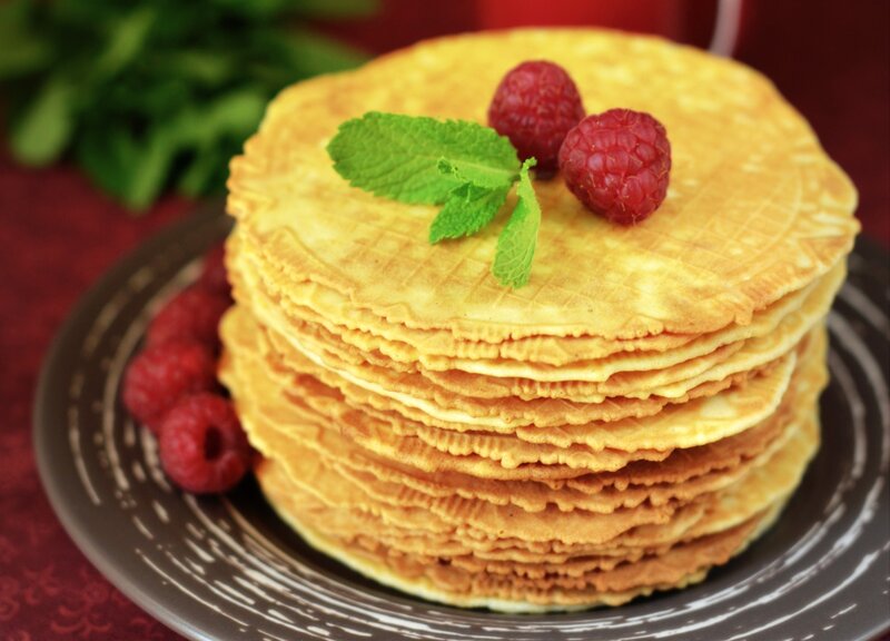 Stack of Waffles — Yellow