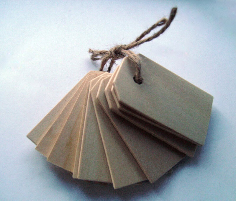 Stack of Wooden Tags