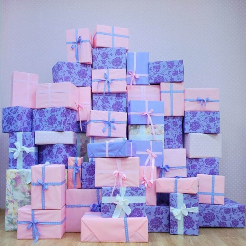 Stack of Wrapped Gifts