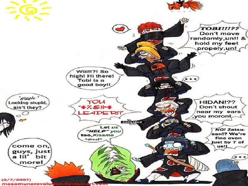 Stacked Anime Characters