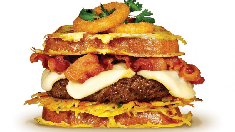 Stacked Breakfast Burger