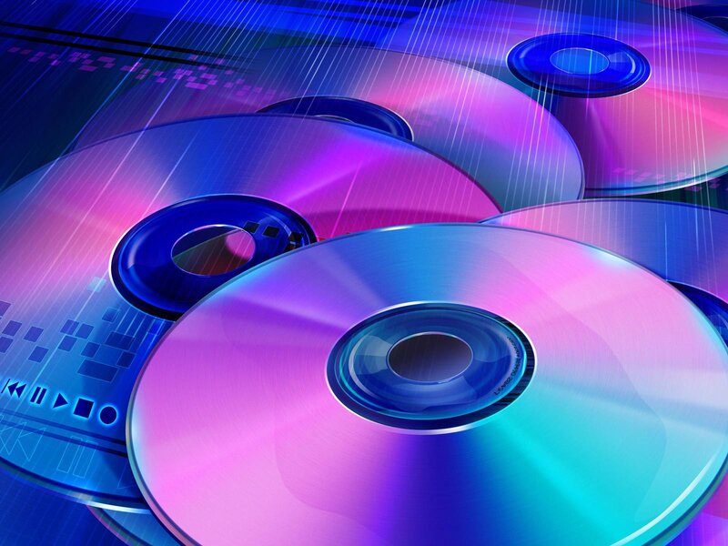 stacked cds with digital effects