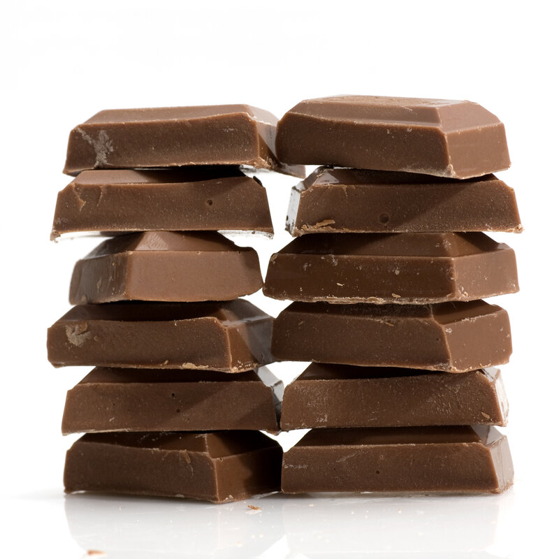 stacked chocolate bars