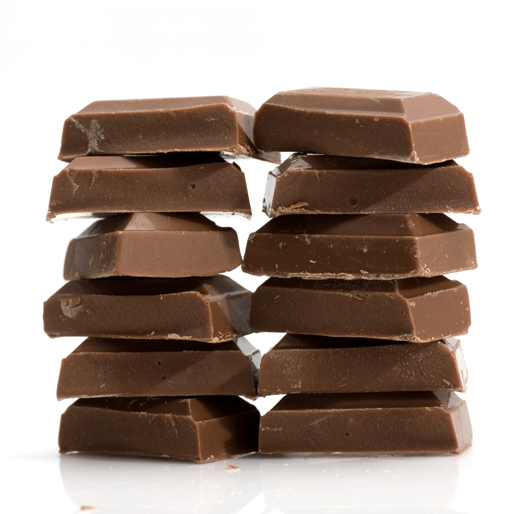 stacked chocolate bars