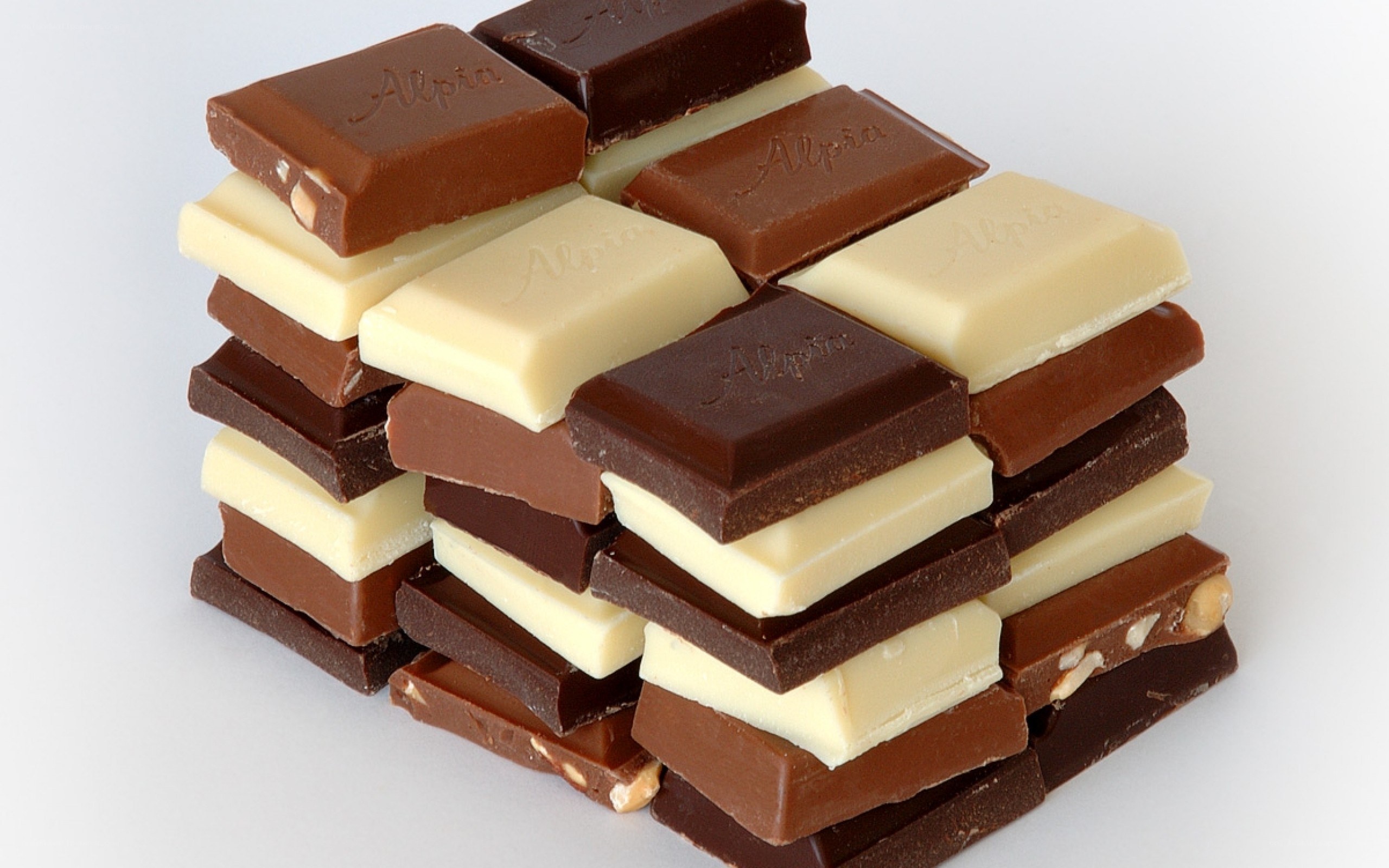 stacked chocolate bars
