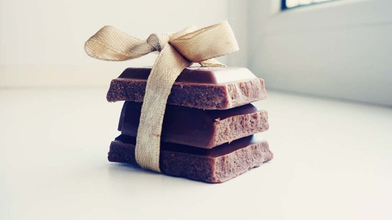 Stacked Chocolate Bars — Brown, Calm