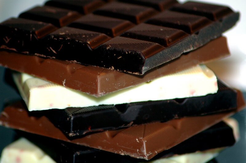 Stacked Chocolate Bars — Brown, Neutral