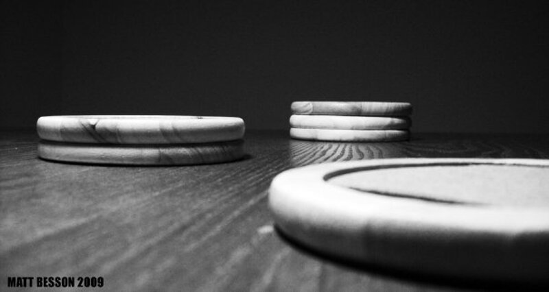 Stacked Coasters on Table