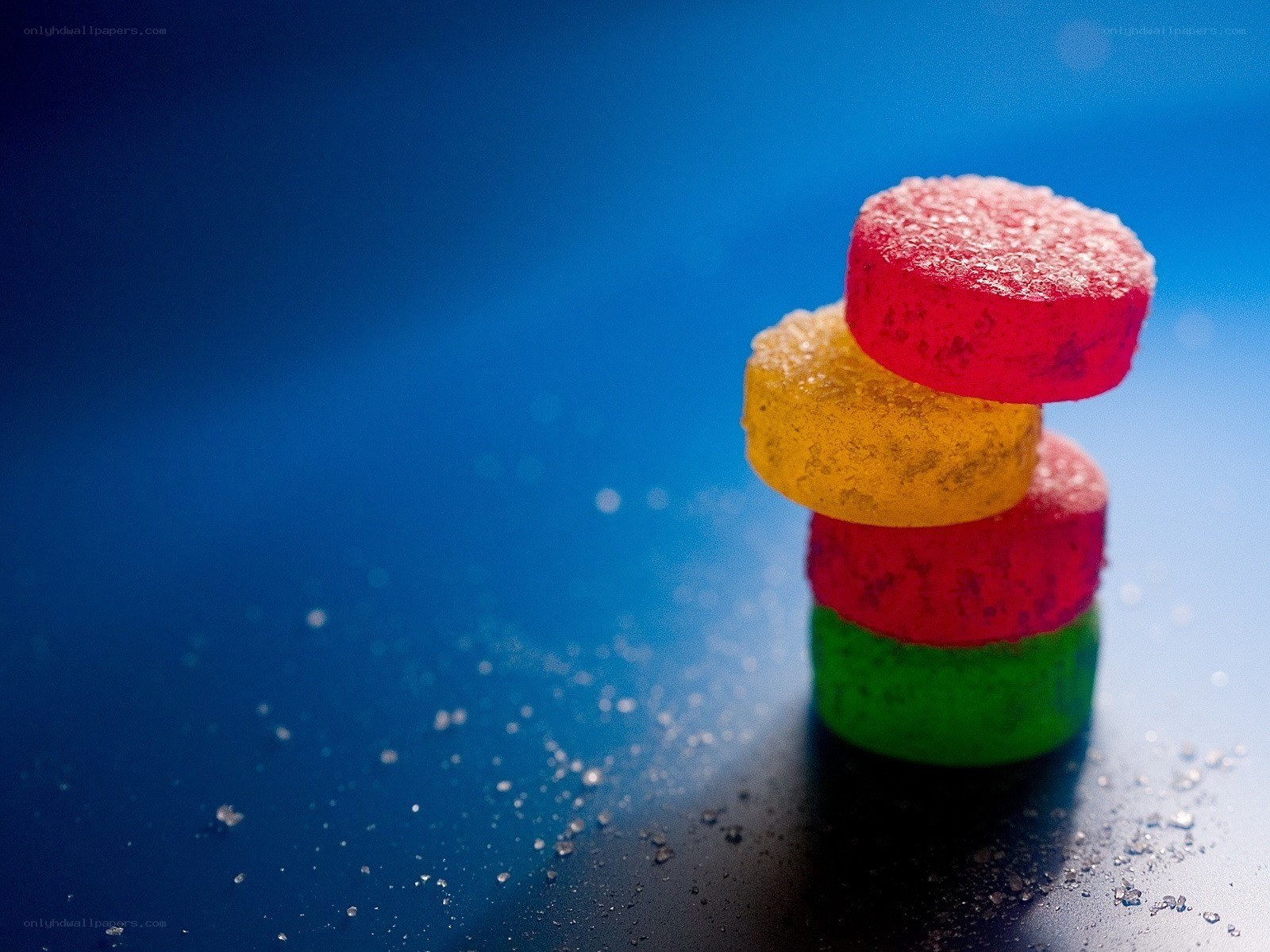 stacked colorful candies