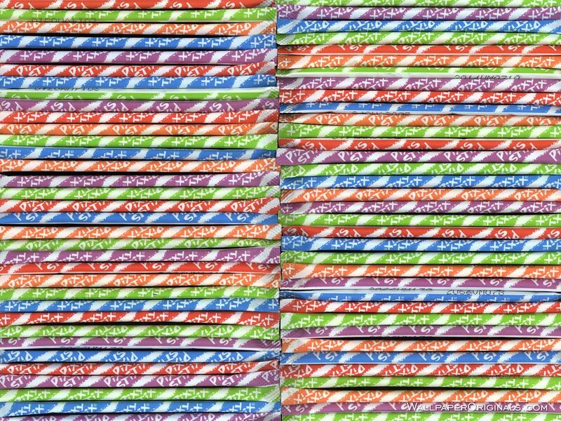 Stacked colorful pencils
