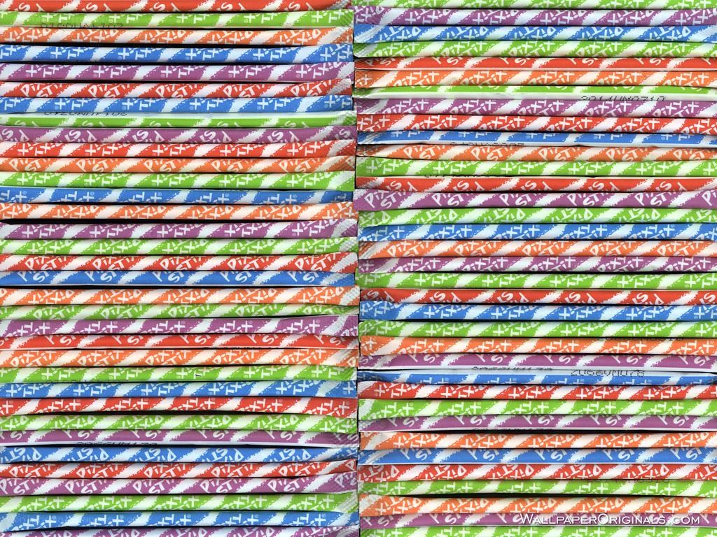 Stacked colorful pencils