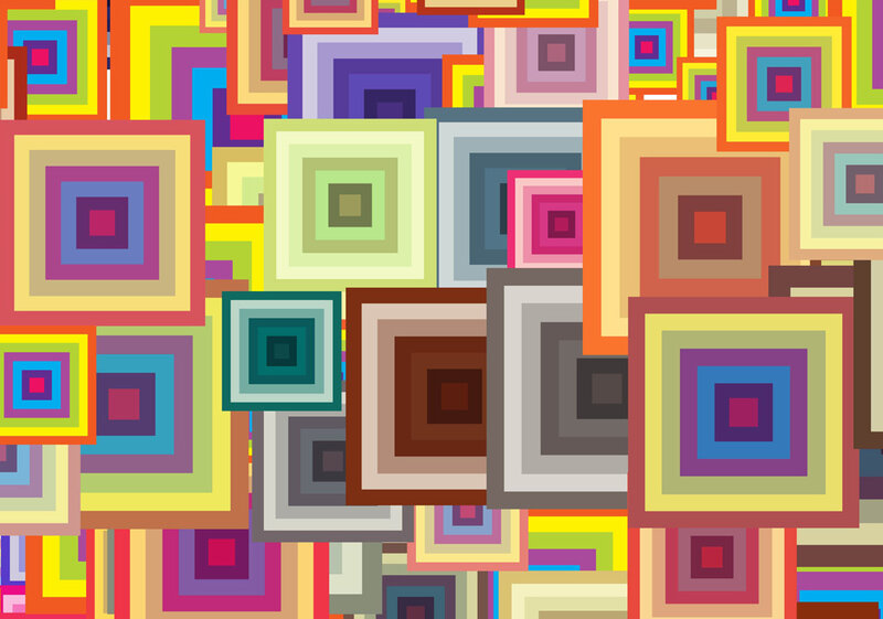 Stacked Colorful Squares