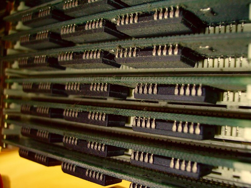 stacked computer chips
