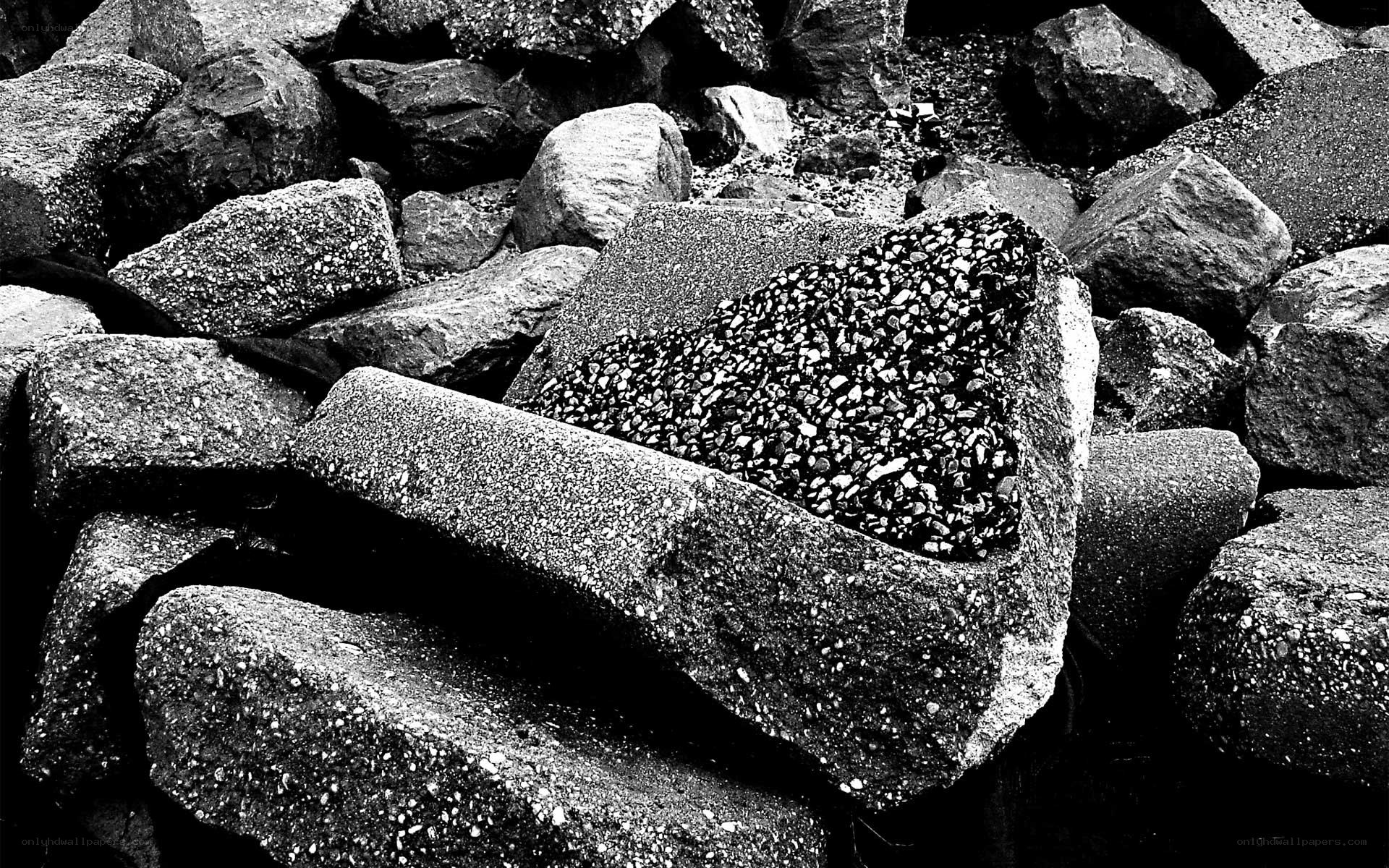 stacked concrete blocks