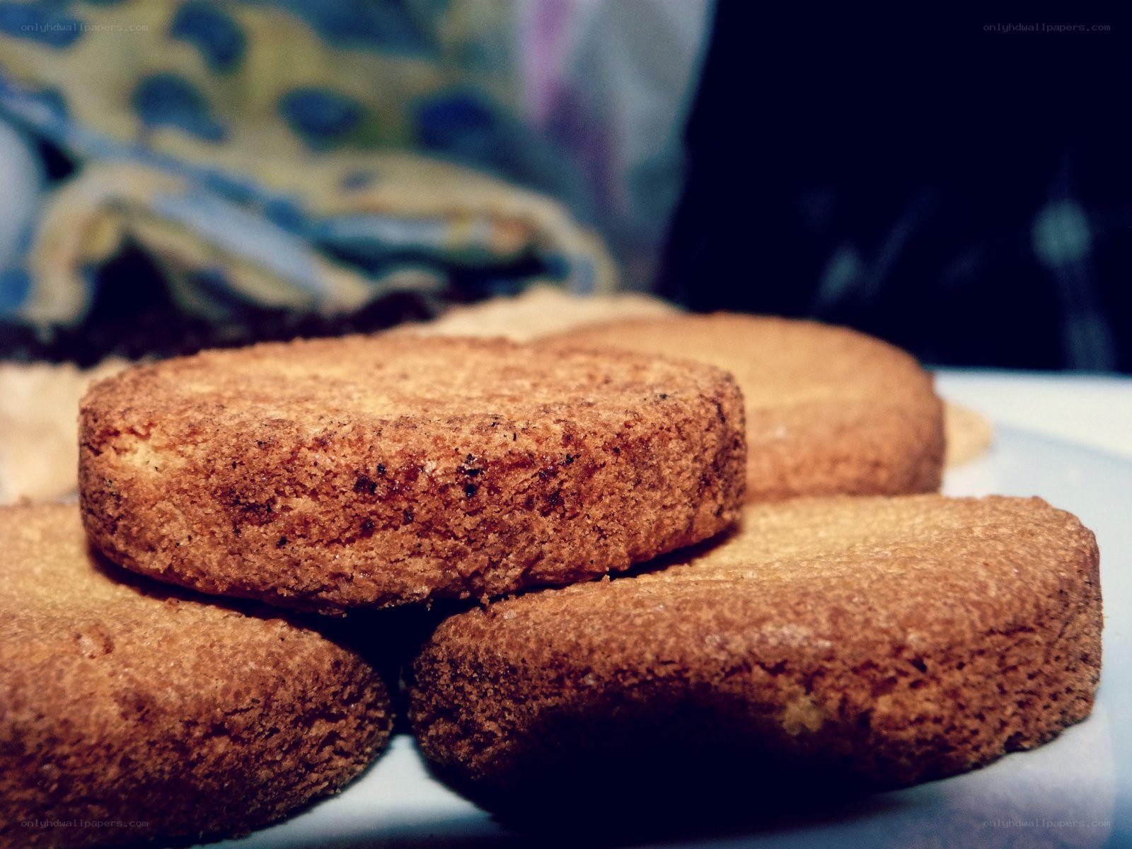 stacked cookies on a plate