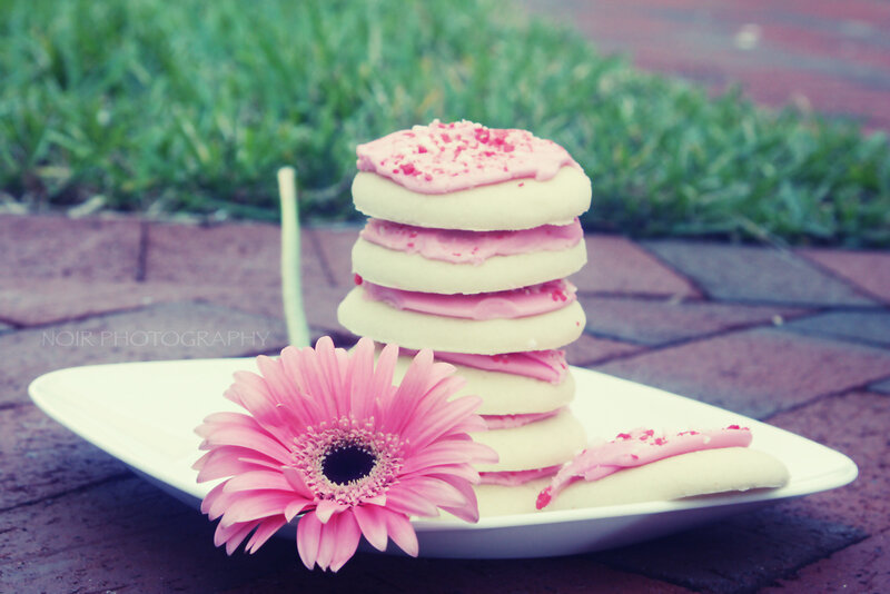 Stacked Cookies with Flower
